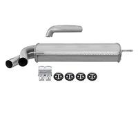 HELLA 8LD 366 027-931 Silencieux arrière - Easy2Fit® Kit - arrière - à deux pièces - Kit avec pièces d'assemblage