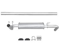 HELLA 8LD 366 035-161 Silencieux arrière - Easy2Fit® Kit - arrière - à deux pièces - Kit avec pièces d'assemblage