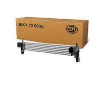 HELLA 8ML 366 470-781 Intercooler, échangeur - Grille de radiateur soudée - Aluminium/Matière plastique