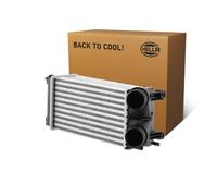 HELLA 8ML 366 470-951 Intercooler, échangeur - Grille de radiateur soudée - Aluminium/Matière plastique