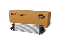 HELLA 8ML 366 470-981 Intercooler, échangeur - Grille de radiateur soudée - Aluminium/Matière plastique