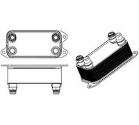 HELLA 8MO 376 924-061 Ölkühler, Länge 141 mm
