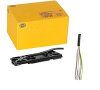 HELLA 9Bp 501 238-022 Tôle-Support, Rétroviseur Extérieur - Câble: 5500Mm - 7Pôle - Côté Conducteur + Passager Av.