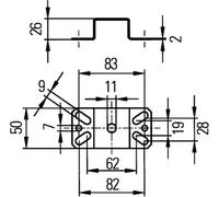 HELLA 9XD130261-001 Adaptateur. kit électrique