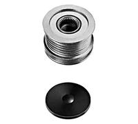 HELLA 9XU 358 038-151 Poulie roue libre, alternateur - Filetage: M16x1,5 - Nombre de gorges: 6 - avec cache