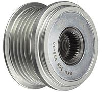 HELLA 9XU 358 038-351 Poulie roue libre, alternateur - Filetage: M16x1,5 - Nombre de gorges: 6 - avec cache