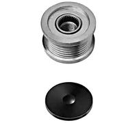 HELLA 9XU 358 038-391 Poulie roue libre, alternateur - Filetage: M16x1,5 - Nombre de gorges: 6 - avec cache
