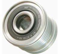 HELLA 9XU 358 038-411 Poulie roue libre, alternateur - Filetage: M16x1,5 - Nombre de gorges: 6 - avec cache