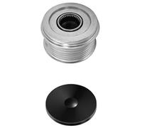 HELLA 9XU 358 038-591 Poulie roue libre, alternateur - Filetage: M17x1,5 - Nombre de gorges: 6 - avec cache