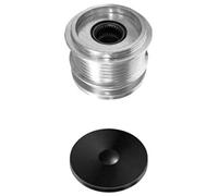 HELLA 9XU 358 038-731 Poulie roue libre, alternateur - Filetage: M14x1,5 - Nombre de gorges: 6 - avec cache