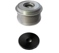 HELLA 9XU 358 038-841 Poulie roue libre, alternateur - Filetage: M16x1,5 - Nombre de gorges: 6 - avec cache