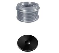 HELLA 9XU 358 038-971 Poulie roue libre, alternateur - Filetage: M16x1,5 - Nombre de gorges: 6 - avec cache