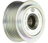 HELLA 9XU 358 039-021 Poulie roue libre, alternateur - Filetage: M17x1,5 - Nombre de gorges: 7 - avec cache