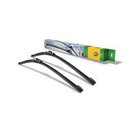 Hella Balai d'essuie-glace avant plat 9XW 358 164-071 – 2x pour VW, BMW, Audi, Alpina