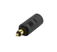 Hella Adaptateur de prise 8KA 007 589-131 – 24V 1‑pôle 93 mm plastique noir DIN/ISO 4165 SAE