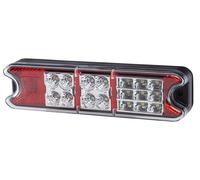 Hella Feu arrière Valuefit 2Vp 357 021-011 LED 12/24V Rouge/Limpide Montage en saillie/vissé