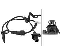 HELLA Capteur 6PU 358 218-641, vitesse de rotation de la roue - 2 pôles - Câble : 585 mm - Avec pince