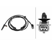 HELLA Capteur 6PU 358 219-061, vitesse de rotation de la roue - 2 broches - Câble : 500 mm - Avec pince