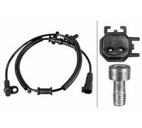 HELLA Capteur 6PU 358 219-161, vitesse de rotation de la roue - 2 pôles - Câble : 820 mm - Avec pince