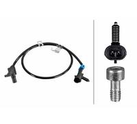 HELLA Capteur 6PU 358 219-181, vitesse de rotation de la roue - 2 pôles - Câble : 770 mm - Avec pince
