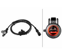 HELLA Capteur 6PU 358 219-261, vitesse de rotation de la roue - 2 pôles - Câble : 1185 mm - Avec pince