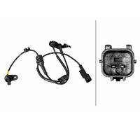HELLA Capteur ABS 6PU 358 219-271 Essieu avant Type de capteur: Principe de Hall Nombre de contacts enfichables: 2 975mm