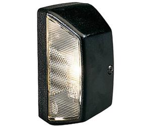 Hella Eclairage de plaque minéralogique connecteur 6.3 mm éclairage de plaque minéralogique arrière, gauche, droite 12 V, 24 V