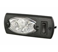 HELLA Éclairage intérieur - Mini OvalLED - LED - 24V - 1.2W - Montage encastré - Couleur du voyant: limpide - Habitacle - Quantité: 1 - 2JA 343 570-041