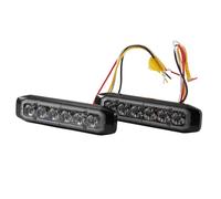 HELLA 2XD 014 562-811 LED-Feu à éclats - BST-Slim - 12/24V - rouge/bleu - Montage en saillie/vissé - limpide - rouge/bleu - Câble: 250mm - Fiche: extrémités de câble ouvertes - Kit