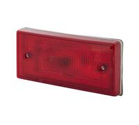 Hella Feu antibrouillard arrière 2NE 003 734-091 – Halogène 12/24V encastré, voyant rouge