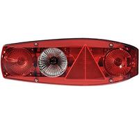 HELLA Feu arrière - Caraluna II - Illumination - 12V - Montage encastré/vissé - ECE - Couleur du voyant: rouge - Fiche: Fiche plate - droite - Quantité: 1 - 2VA 341 419-061