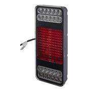 HELLA Feu arrière - Coluna - LED - 24V - Montage en saillie/vissé - ECE/ADR/GGVS - Couleur du voyant: limpide - droite/gauche - Quantité: 1 - 2VP 345 900-281
