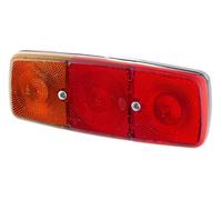 HELLA Feu arrière - Illumination - 12V / 24V - Montage en saillie/vissé - ECE/ADR/GGVS - Couleur du voyant: rouge/jaune - Fiche: Fiche plate - gauche - Quantité: 1 - 2SD 001 699-511