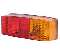 HELLA Feu arrière - Illumination - 12V / 24V - Montage en saillie/vissé - ECE - Couleur du voyant: rouge/jaune/blanc - Fiche: Fiche plate - droite - Quantité: 1 - 2SE 003 184-101