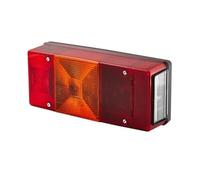 HELLA Feu arrière - Illumination - 12V - Montage en saillie - ECE - Couleur du voyant: rouge - Fiche: Fiche plate - droite - Quantité: 1 - 2SE 007 547-041