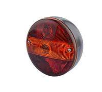 HELLA Feu arrière - Illumination - 12V - Montage en saillie/vissé - ECE/ADR/GGVS/non SAE - Couleur du voyant: rouge/jaune - Fiche: Fiche plate - gauche/droite - Quantité: 8 - 2SD 001 685-307