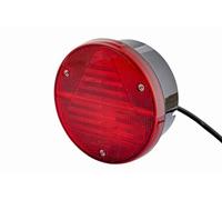 HELLA Feu arrière - Illumination - 12V - Montage en saillie/vissé - SAE/ECE - Couleur du voyant: rouge - Câble: 250mm - Fiche: Amphenol AT - Fiche: Douille plate - 2VA 012 497-211