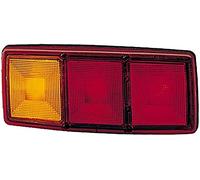 HELLA Feu arrière - Illumination - 12V - vissé/Montage encastré - ECE/ADR/GGVS - Couleur du voyant: rouge/jaune - Fiche: Fiche plate - gauche - Quantité: 1 - 2SD 003 167-011