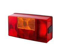 HELLA Feu arrière - Illumination - 24V / 12V - Montage en saillie - ECE - Couleur du voyant: rouge/jaune - Fiche: Fiche plate - droite - Quantité: 1 - 2SD 006 040-141