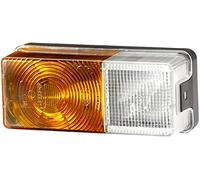 HELLA Feu clignotant - Halogène - 12V - Montage en saillie/vissé - Fiche: Fiche plate - gauche/droite - Quantité: 1 - 2BE 002 582-031