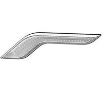 HELLA Feu clignotant - Shapeline Style Wing - LED - 24V / 12V - vissé/Montage en saillie - ADR/GGVS - Couleur du voyant: limpide - Fiche: AMP - 2pôle - arrière gauche - Quantité: 1 - 2BA 013 333-011