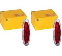HELLA Feu d'encombrement - Halogène - 12V - Montage en saillie - ECE - Couleur du voyant: transparent/rouge - Montage en saillie latéral - 2XS 008 479-081 (Lot de 2)