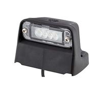 HELLA Feu éclaireur de plaque - LED - 24V - vissé/Montage en saillie - ADR/GGVS - Couleur du voyant: limpide - Câble: 2000mm - Fiche: Douille plate - Montage en saillie latéral - 2KA 010 278-031