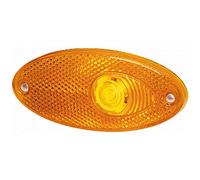 HELLA Feu latéral - Halogène - 12V - Montage encastré/Raccord fileté - Couleur du voyant: jaune - gauche/droite - Quantité: 1 - 2PS 964 295-001