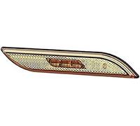 HELLA Feu latéral - Shapeline Style - LED - 12V / 24V - Montage en saillie/collé - SAE/ADR/GGVS - Couleur du voyant: jaune - Câble: 2100mm - Fiche: Douille plate - 2pôle - droite - 2PS 013 305-041