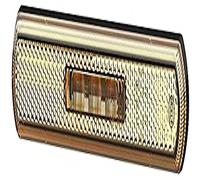 HELLA Feu latéral - Shapeline Tech - LED - 12V / 24V - Montage en saillie/vissé - ADR/GGVS - Couleur du voyant: jaune - Câble: 2100mm - Fiche: Douille plate - 2pôle - 2PS 013 300-291