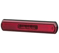 HELLA Feu latéral - Shapeline Tech - LED - 12V / 24V - Montage en saillie/vissé - SAE - Couleur du voyant: rouge - Câble: 2100mm - Fiche: Douille plate - 2pôle - droite/gauche - 2PS 013 303-291