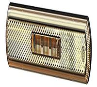 HELLA Feu latéral - Shapeline Tech - LED - 24V / 12V - Montage en saillie/vissé - SAE/ADR/GGVS - Couleur du voyant: jaune - Câble: 2100mm - Fiche: Douille plate - 2pôle - 2PS 013 300-131