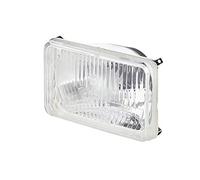 HELLA Halogène Optique, projecteur principal - 12V / 24V - rectangulaire - Chiffre de référence: 12.5 - limpide - Fiche: Fiche plate - droite/gauche - Quantité: 1 - 1LB 003 177-081