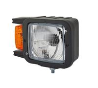 HELLA Halogène Projecteur principal - 24V / 12V - Chiffre de référence: 10 - ECE - jaune - Fiche: Fiche plate - droite - 1EA 007 108-021